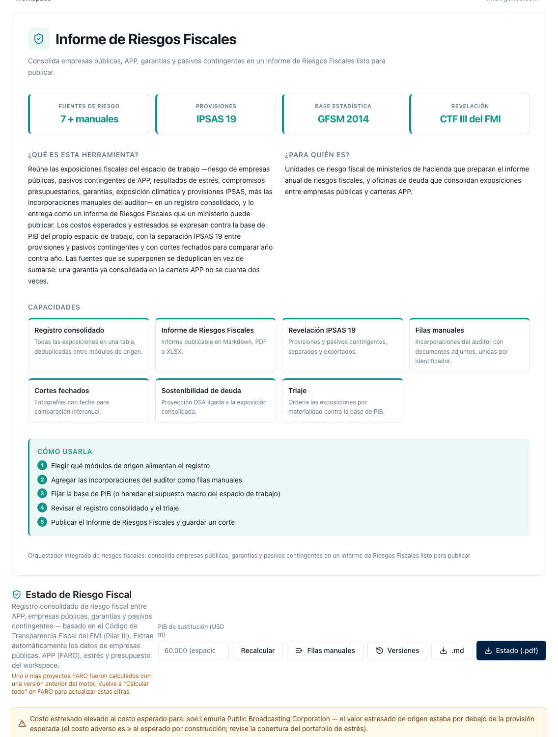 Informe de Riesgos Fiscales